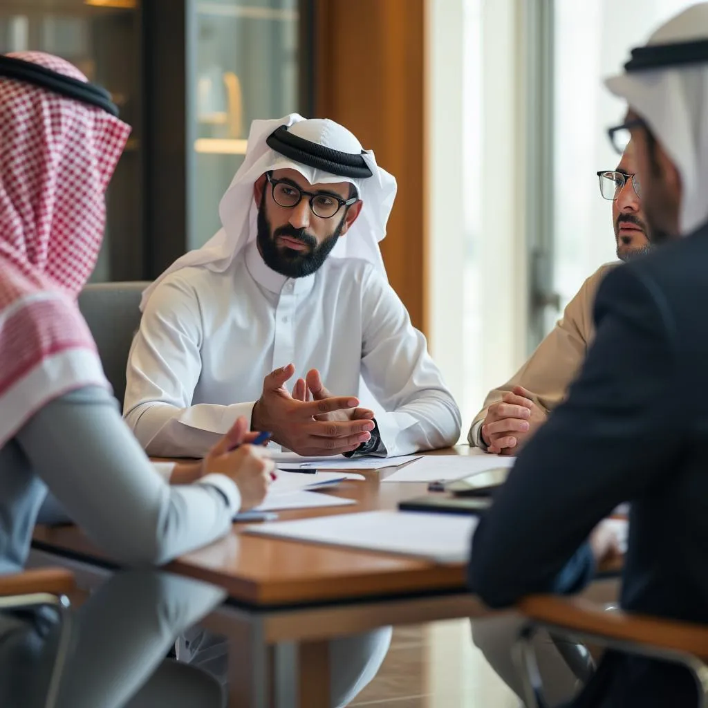 اجتماع مع العملاء